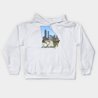 Georgia (Downtown Atlanta) Kids Hoodie